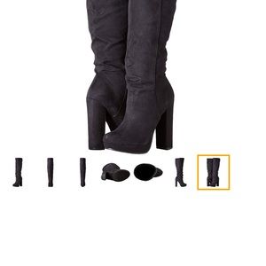 Michael Antonio Black Suede Boots